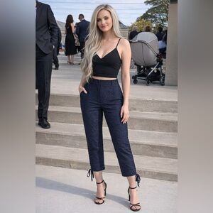 DOLCE & GABBANA Cropped brocade Pants